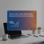 Master Your Browser: Unlock Advanced Features for 20% More Efficiency Customized web browser interface with productivity graphs showing efficiency gains