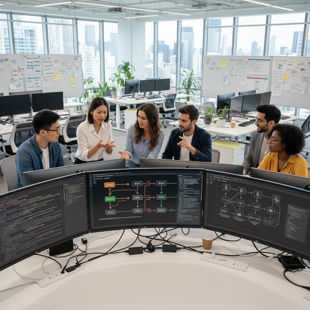 DevOps team implementing CI/CD in cloud native environment