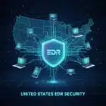 Top EDR Solutions 2026: U.S. Small Business Cybersecurity Guide Digital shield protecting a network of devices, representing EDR solutions for small businesses in the U.S.