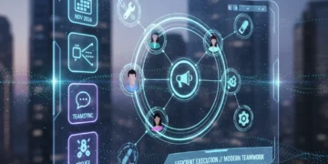 Top Task Management Apps for Teams 2026: Collaboration Platforms Evaluated Futuristic interface showing task management apps for team collaboration in 2026