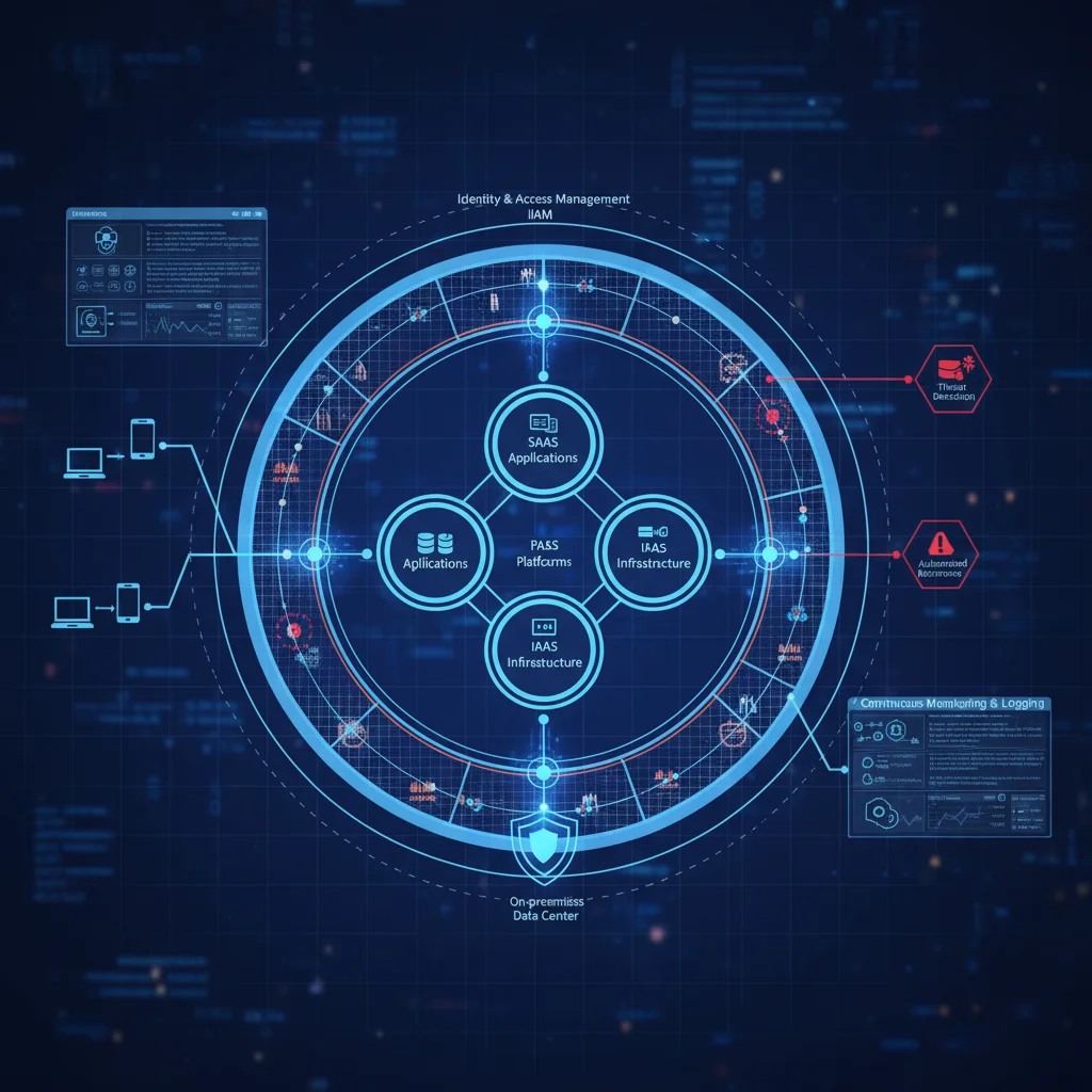 Diagram of Zero Trust implementation across multi-cloud environments