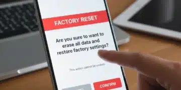 Master Factory Reset: Safely Erase Devices in 2026 Smartphone screen showing factory reset confirmation