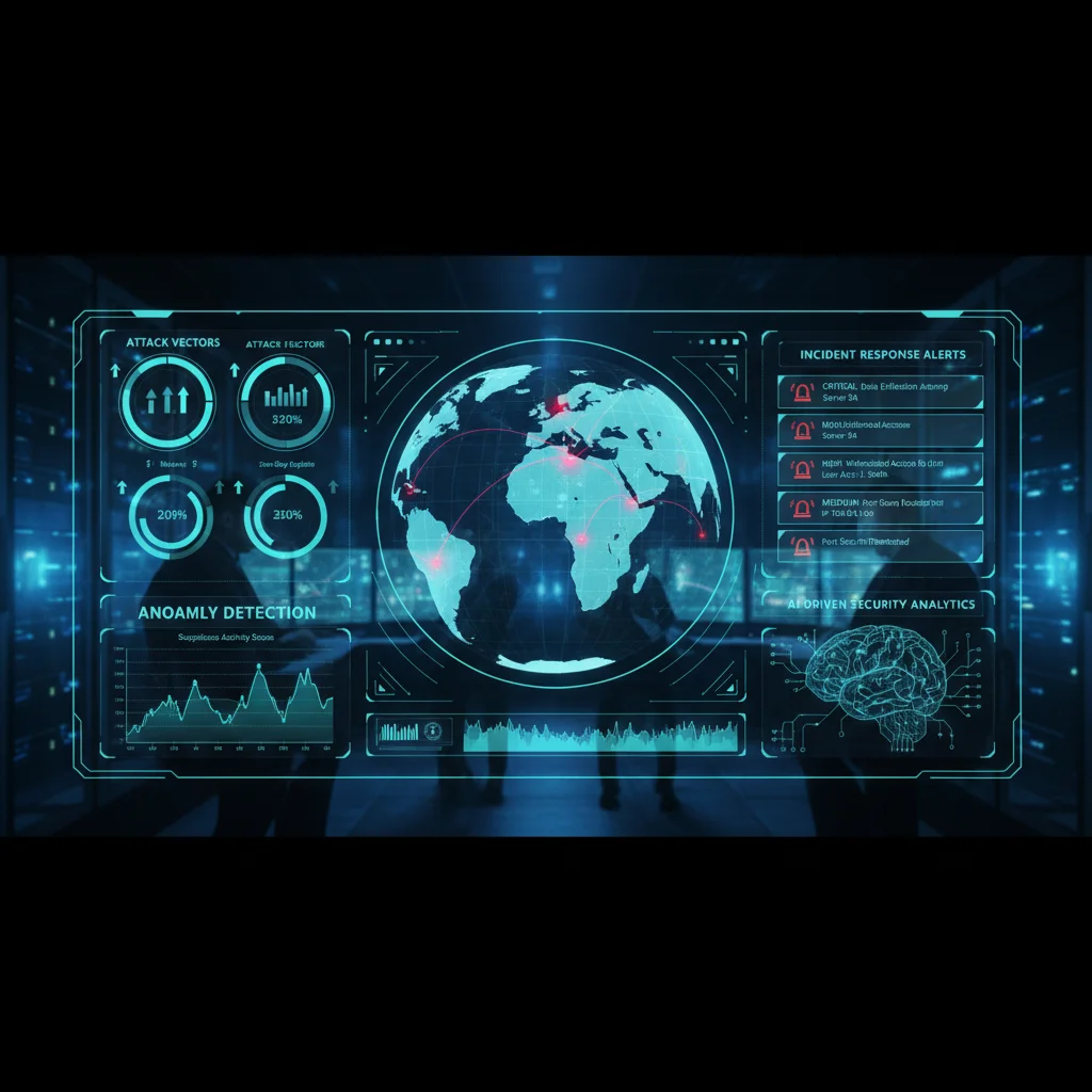 Real-time threat intelligence dashboard with anomaly detection and incident response