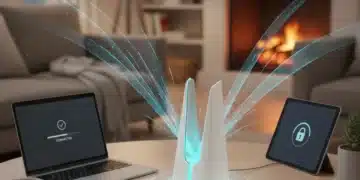 Master Your Home Network: Wi-Fi Optimization for Speed & Security in 2026 Modern Wi-Fi router connecting multiple devices in a secure home network.