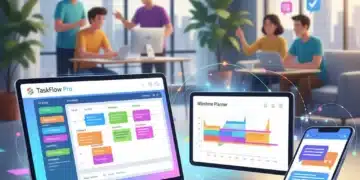 Top 5 Project Management Apps for Small Businesses in 2026: A Feature-by-Feature Comparison for Enhanced Productivity. Project management apps for small businesses, digital interfaces, team collaboration
