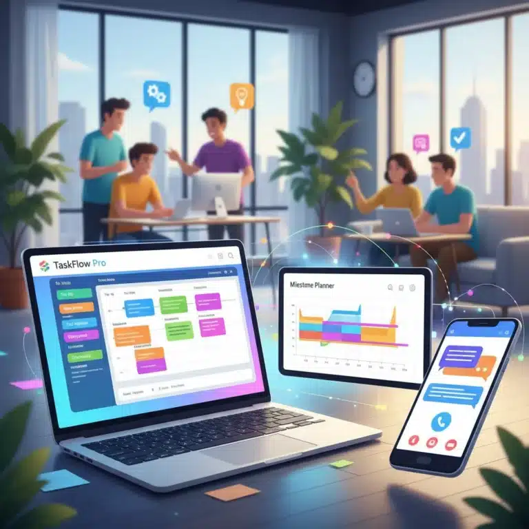 Project management apps for small businesses, digital interfaces, team collaboration