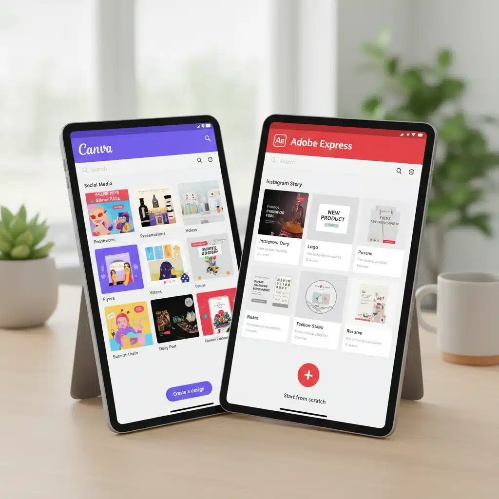 Canva vs Adobe Express 2026: Beginner’s Guide to Graphic Design Apps