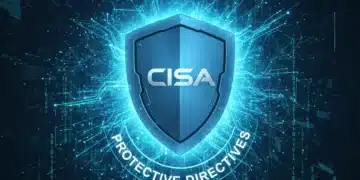 Digital shield icon representing CISA Shields Up cybersecurity directives