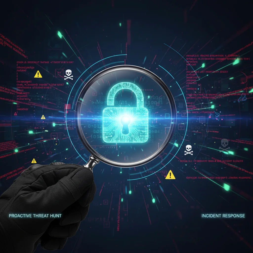 Proactive threat hunting and incident response with a digital padlock